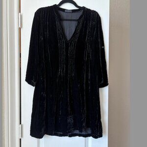 CP Shades Regina Tunic in Black Velvet Size Medium
